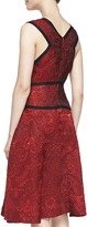 Thumbnail for your product : J. Mendel Sleeveless A-line Dress with Bodice Trim