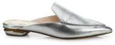 Thumbnail for your product : Nicholas Kirkwood Beya Metallic Leather Flat Mules