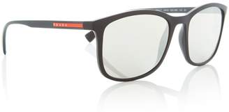 Prada Linea Rossa Black 0PS 01TS Rectangle Sunglasses