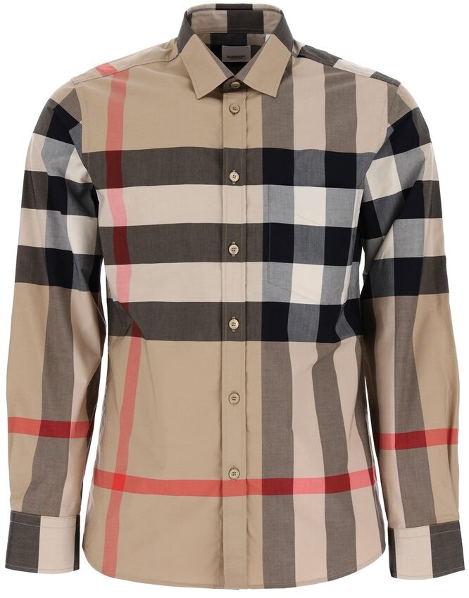 Burberry Beige Men's Shirts | Shop the world's largest collection 