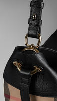Thumbnail for your product : Burberry Medium Buckle Detail House Check Hobo Bag