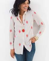 Thumbnail for your product : Chico's Chicos Medallion Striped Shirt