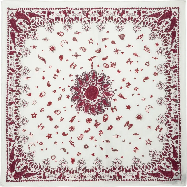 Zadig & Voltaire Debbie 85 Bandana-print scarf