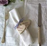 Thumbnail for your product : The Handmade Mug Company Wedding Napkin Tie And Place Name Heart