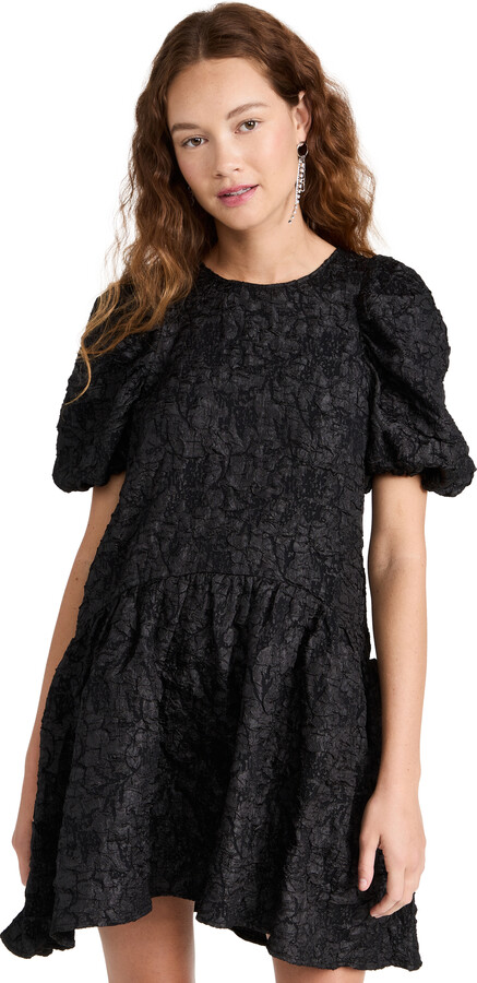 Endless Rose Puff Sleeve Drop Waist Dress