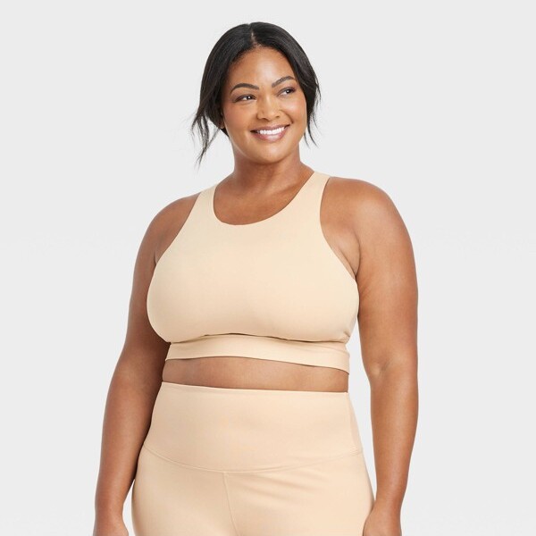 Women's Plus Size Light Support Brushed Sculpt High-Neck Sports Bra - All in  Motion™ - ShopStyle