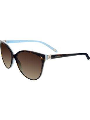 Tiffany & Co. Women's Gradient TF4089B-81343B-58 Tortoiseshell Butterfly Sunglasses