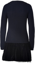 Thumbnail for your product : RED Valentino Velvet Detailed Sweater Dress Gr. S