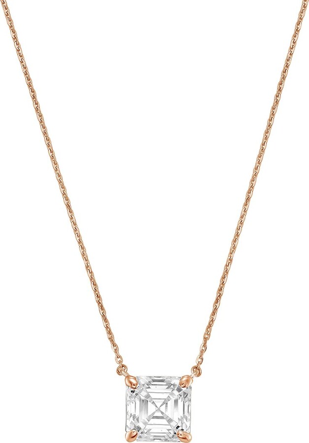 Diana M Lab Grown Diamonds Diana M. 14K Rose Gold 4.00 ct. tw. Lab-Grown Diamond Pendant Necklace