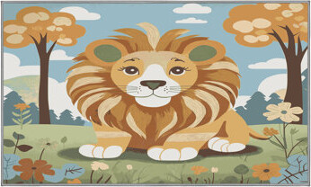 East Urban Home Cute Animals Kids Rug