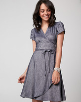 Thumbnail for your product : Le Château Chambray Wrap-Like Dress