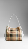 Thumbnail for your product : Burberry The Small Canter in Haymarket Check and Leather