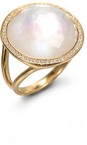 Thumbnail for your product : Ippolita Lollipop Mother-Of-Pearl, Clear Quartz, Diamond & 18K Yellow Gold Doublet Cocktail Ring