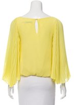 Thumbnail for your product : Alice + Olivia Chiffon Pleated Top