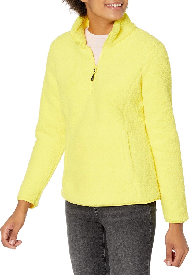 Essentials Womens Quarter-Zip Polar Fleece Jacket