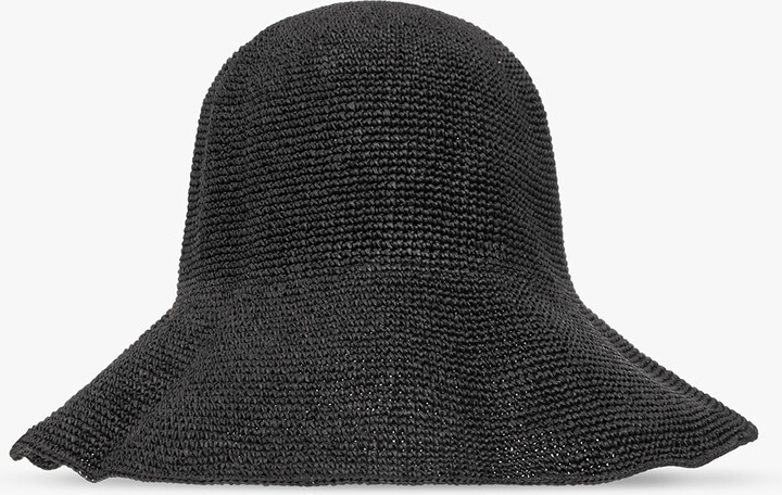 Totême Paper Straw Bucket Hat Black ShopStyle