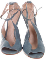 Thumbnail for your product : Chloé Leather Ankle Strap Wedges