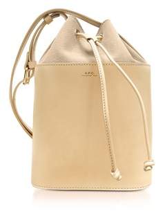 A.P.C. Women's Beige Leather Shoulder Bag