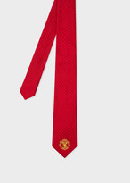Thumbnail for your product : Paul Smith & Manchester United - Red Polka Dot Narrow Silk Tie