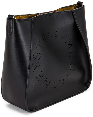 Stella McCartney Mini Faux Leather Crossbody Bag in Black | FWRD