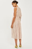 Thumbnail for your product : Topshop One shoulder ruched midi dress