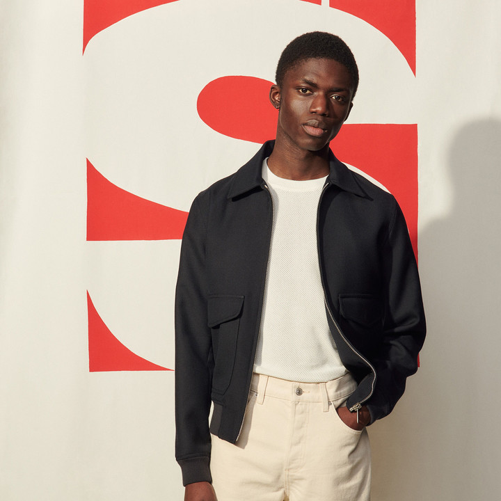 sandro aviator jacket