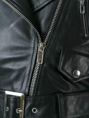 Jeremy Scott sleeveless biker jacket
