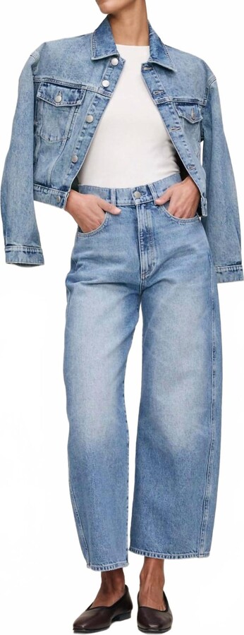 DL1961 - Women's Taylor Relaxed Barrel Ultra High Rise Jeans In Salt Lake