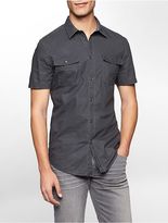 Thumbnail for your product : Calvin Klein Mens Slim Fit Faded Print Cotton Short Sleeve Shirt