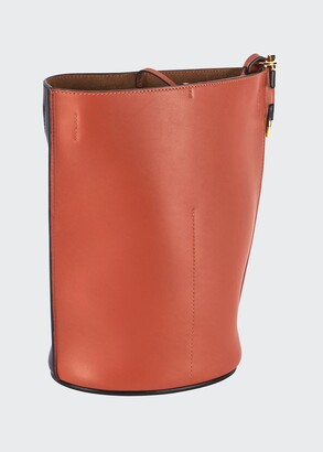 Loewe Gate Anagram-perforated Leather Bucket Bag - Black