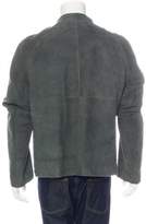 Thumbnail for your product : Armani Collezioni Suede Zip-Up Jacket
