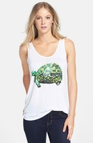 Thumbnail for your product : Kensie Turtle Print Scoop Neck Tank