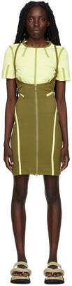 Eckhaus Latta Khaki & Yellow Gemini Short Dress