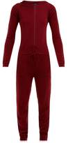 Thumbnail for your product : Pepper & Mayne Hooded Cashmere And Wool Blend Jumpsuit - Womens - Dark Red