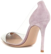 Thumbnail for your product : Gianvito Rossi Plexi suede and leather pumps
