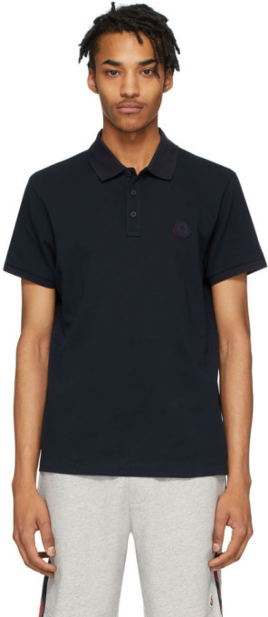 moncler polo mens black