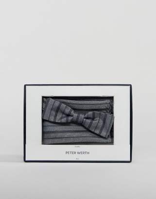 Peter Werth Bow Tie And Pocket Square Set