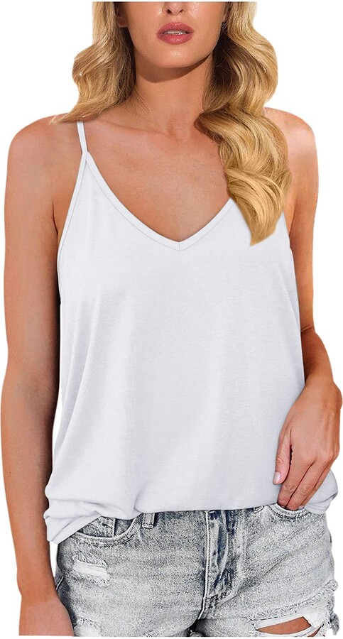 Womens Ladies Bubble Fit Gathered Round Neck Cami Swing Vest Tank Top Camisole Strappy 