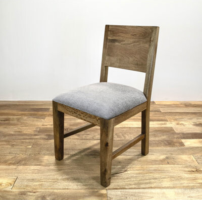 Millwood Pines Frum Solid Wood Side Chair in Brown
