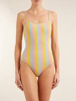 Thumbnail for your product : Solid & Striped The Nina Striped Swimsuit - Womens - Multi Stripe