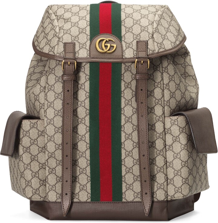 gucci backpack with stripe