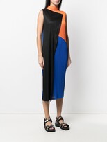 Thumbnail for your product : Pleats Please Issey Miyake Colour-Blocked Mock-Neck Dress