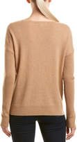 Thumbnail for your product : White + Warren Wool & Cashmere-Blend Split Neck Pullover