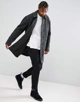 Thumbnail for your product : ASOS Design Borg Overcoat In Charcoal