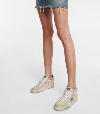 Golden Goose Mid Star leather and suede sneakers