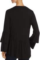 Thumbnail for your product : Avec Tie-Neck Ruffle-Sleeve Top