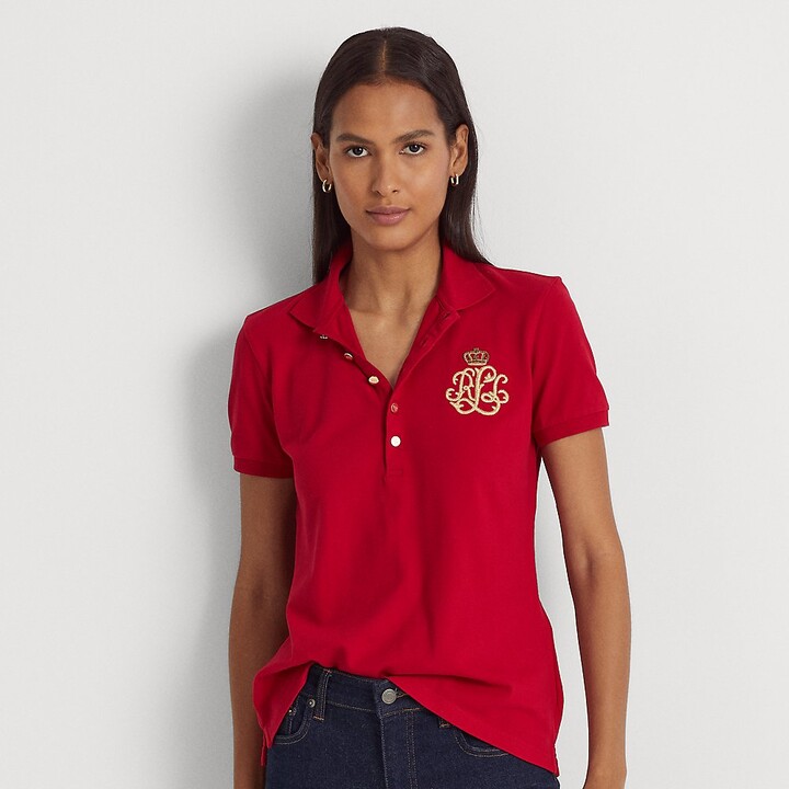 70s Campus Red Polo Shirt Kleding Dameskleding Tops & T-shirts Polos 
