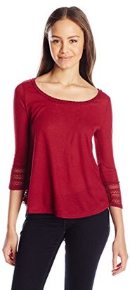 Almost Famous Junior's Swing Top with Crochet
