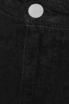Thumbnail for your product : ALEXACHUNG Frayed Mid-rise Straight-leg Jeans