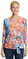Thumbnail for your product : Chico's Shelby Floral Side-Tie Top